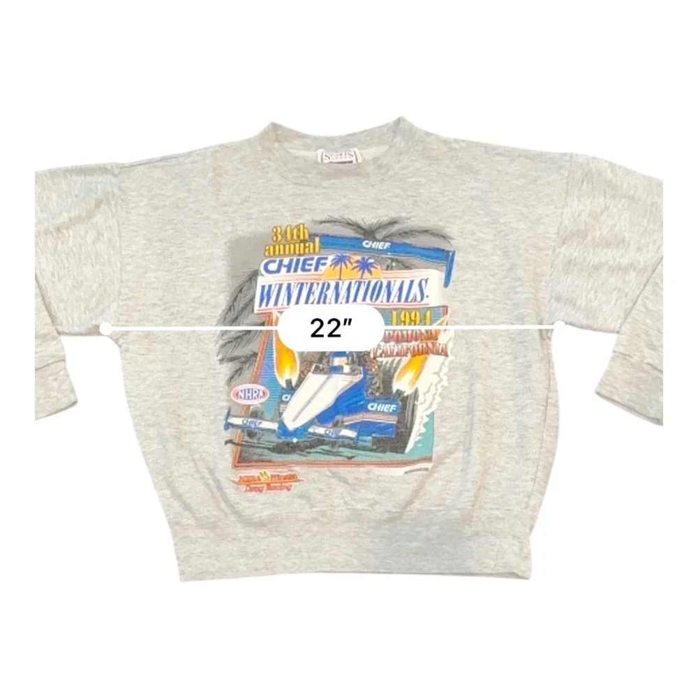 NHRA 34th Annual Chief Winternationals Winston Cup Drag Racing 1994 Sweatshirt S